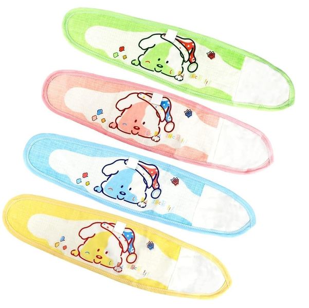 4 Piece Cartoon Adjustable Baby Belly Belt, Swaddle Blanket Protector Tool