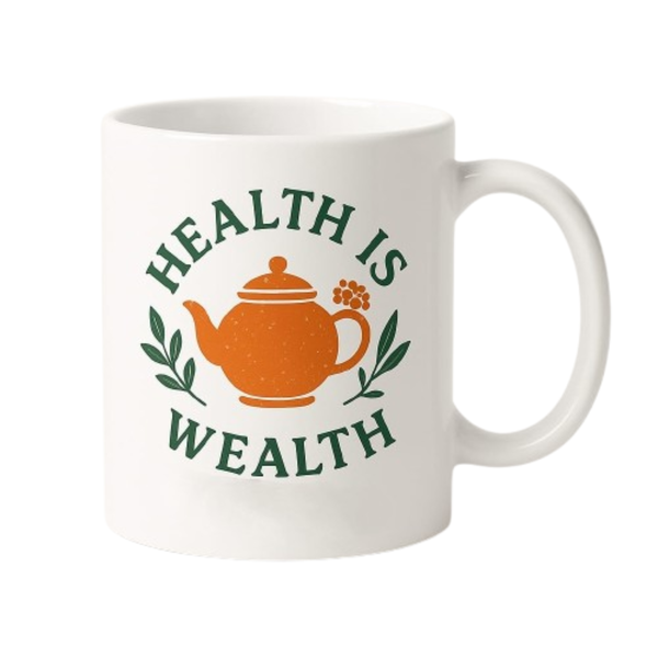 Health is Wealth Motivational Tea Coffee Mug