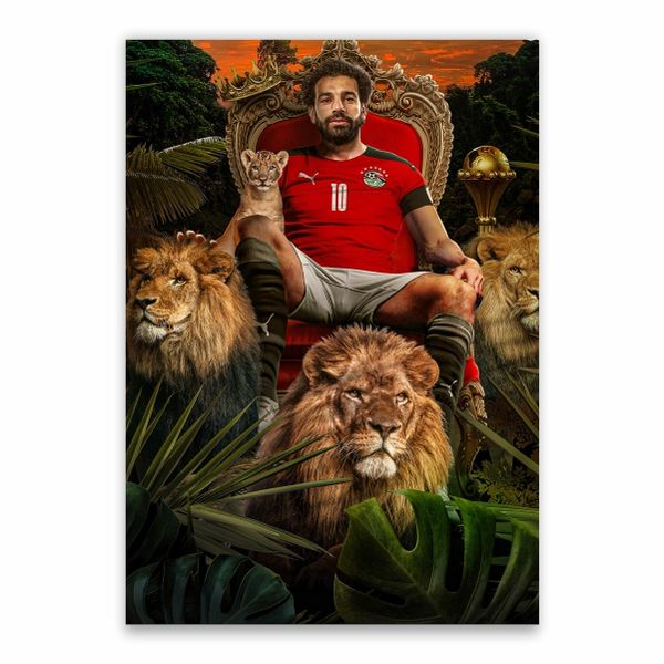 Mo Salah Egypt And Lions Poster - A1