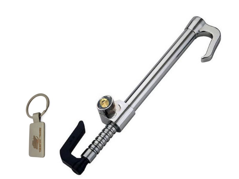 Universal Anti-theft Car Steering Wheel/Clutch/Brake Lock With TIT Keychain