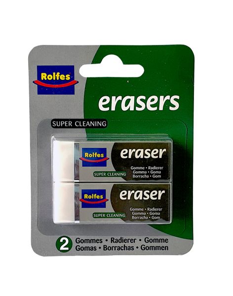 Rolfes Super Cleaning Eraser Blister card of 2
