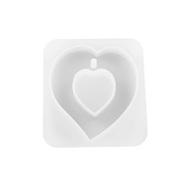 Silicone Mould - Heart with Hole (70mm x 18mm)