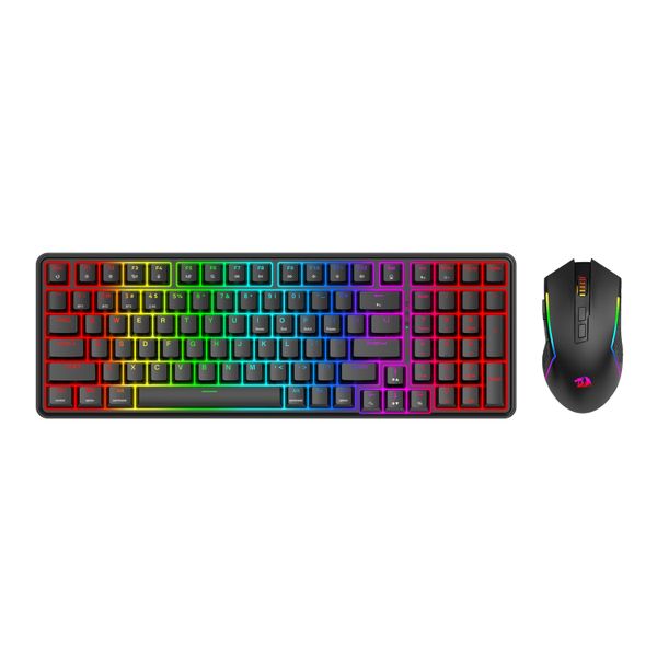 Redragon S162 RGB 3-Mode Wireless Mechanical Gaming Keyboard &amp; Mouse Combo