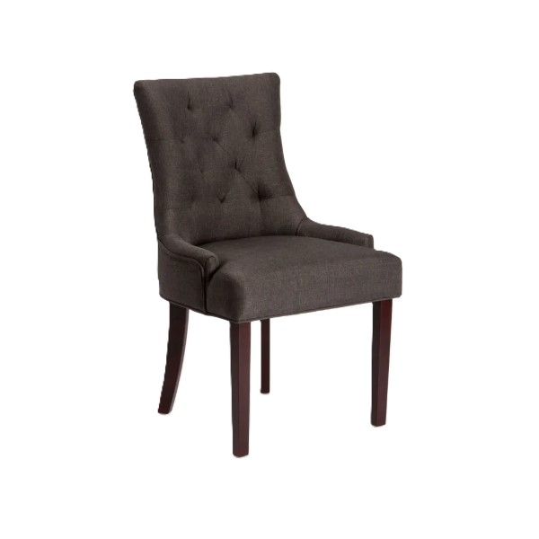 FABRIC DINING WOODEN CHAIR (Assembly Required)