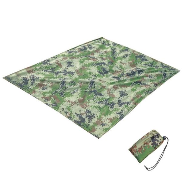 Garden Camping Camo Picnic Ground Cover Sitting Mat With Bag (145x100cm)