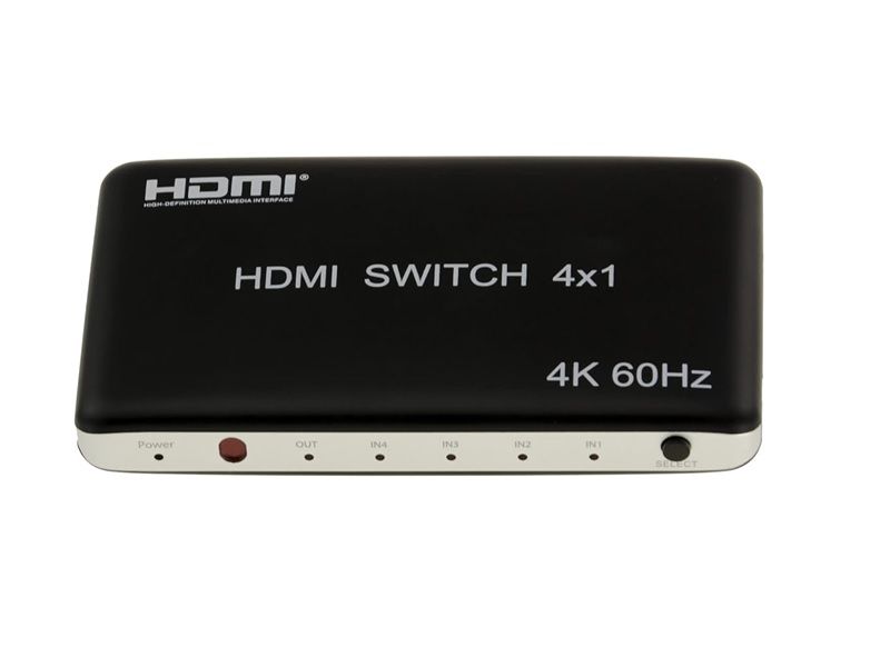 Zatech 4 Port 4k Hdmi Switch + Rem 60hz