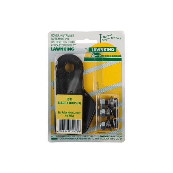 Lawnking - L/Mower Blade 3 &amp; Bolts Ninja Rolux