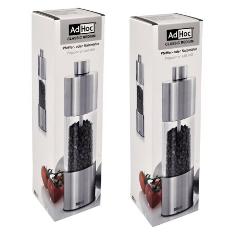 AdHoc Classic Medium Pepper or Salt Mill