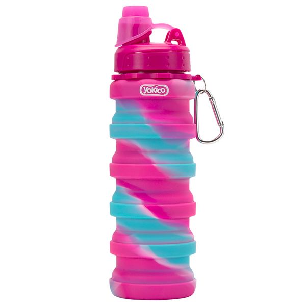 Pink Lucky Charm Foldable Silicone Bottle