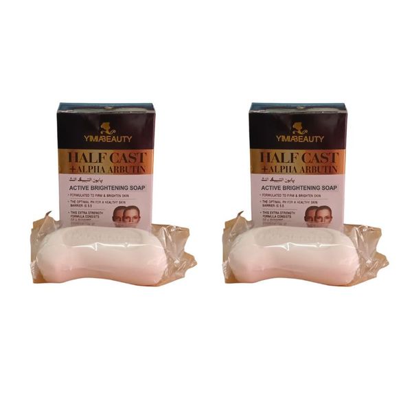 Yimia Beauty Half Cast + Alpha Arbutin Soap | 2 Pack x 100g