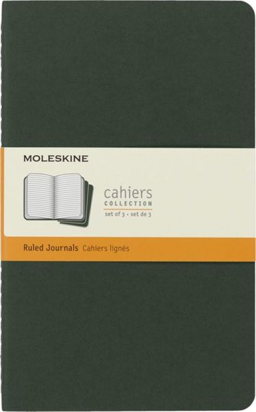 Moleskine Cahier Myrtle Green Large Ruled Journal