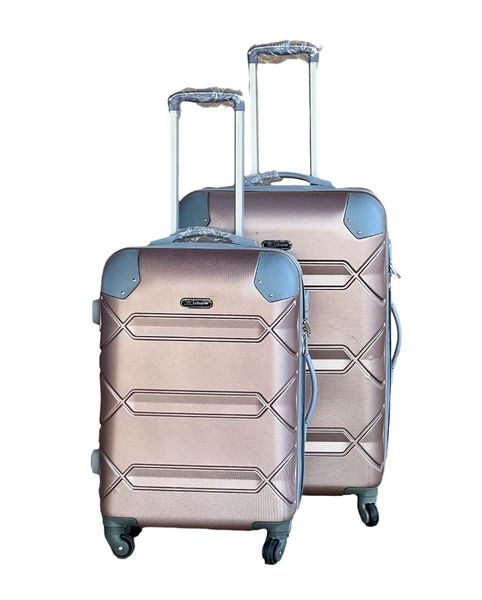 Le Emporer Lightweight 2 Piece Luggage Set - Suitcase with Corner Protectors