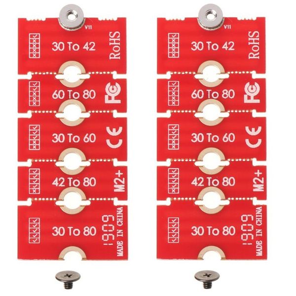 2Pcs M2 M2PLUS NGFF NVME M.2 Extended Transfer 2230, 2242