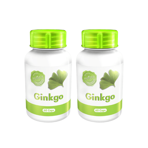 Ginkgo Biloba Supplement -2 x 60 Capsules for Memory, Focus &amp; Brain Support