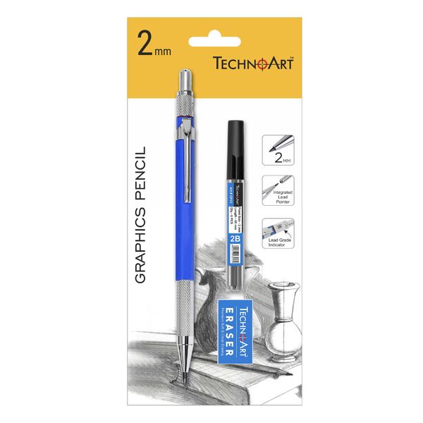 TechnoArt - Clutch Pencil - 2mm Lead Pencil - TECHNO