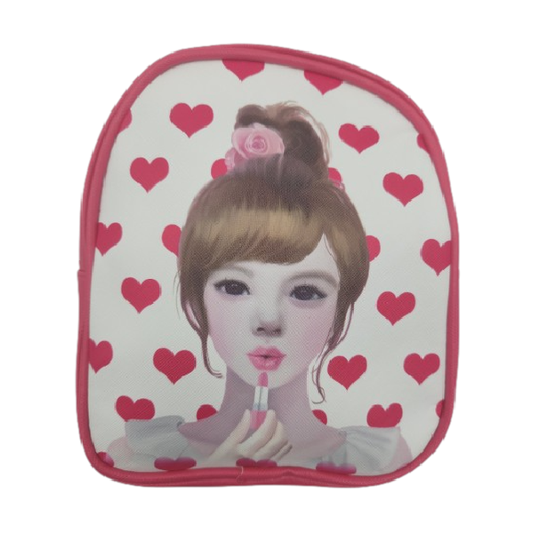 Kiddies Backpack - Pink &amp; White