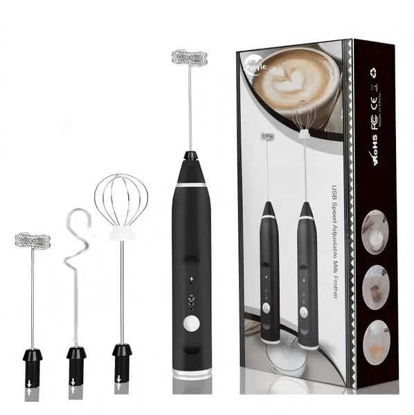 Milk Frothers Handheld Blender USB Mini Coffee Maker Whisk Mixer Cappuccino