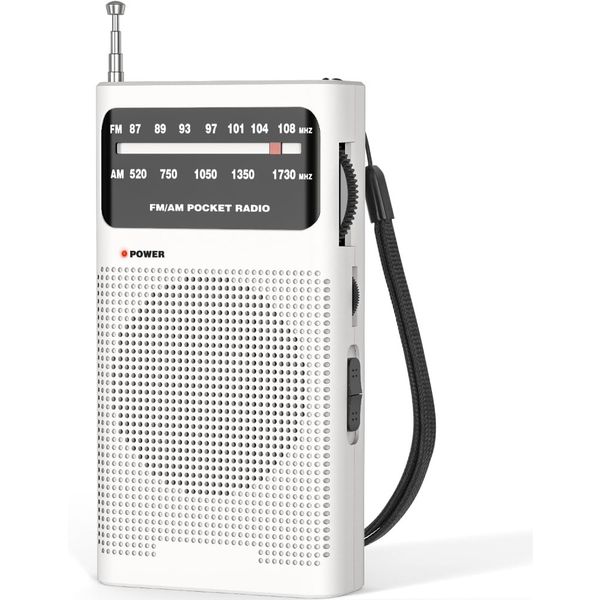 Goodes AM FM Radio Portable For Home Outdoor, Transistor Radio 2AA Battery