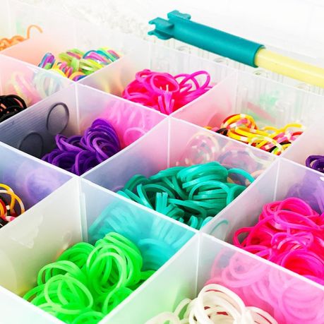 Rainbow Refill Rubber Bands Bracelet Jewellery Making Kit Mini