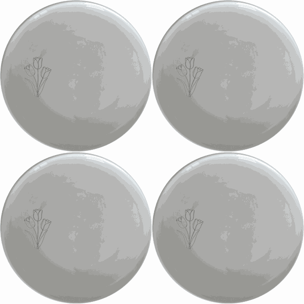 Tulips Dinner Plate Set of 4 - Range 3