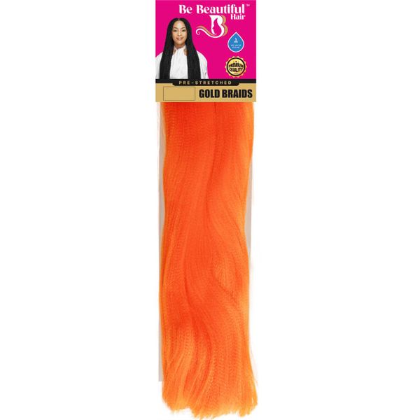 Gold Braids Pre-stretched - #Orange - 5units