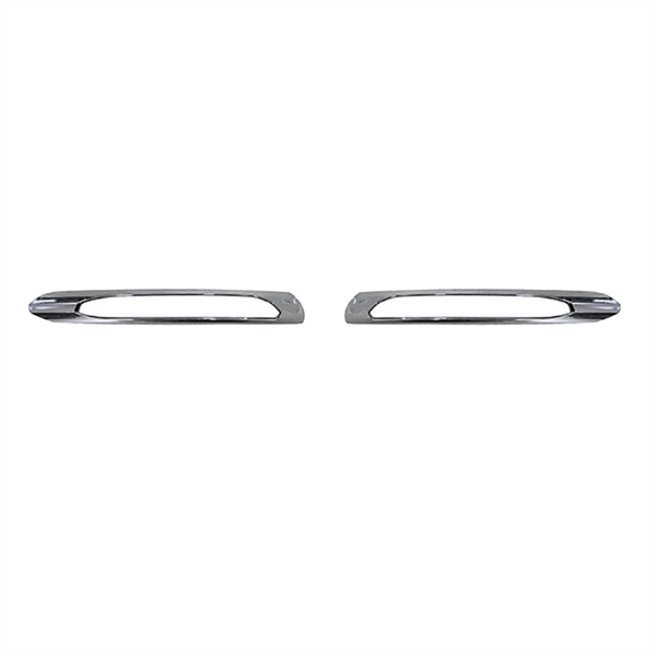 L+R Front Bumper Fog Lamp Chrome Cover 2128852174 2128852274