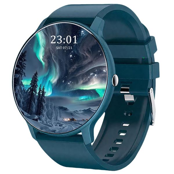 Mecina Blue Smart Watch for Men - Activity, Heart Rate &amp; Fitness Tracker