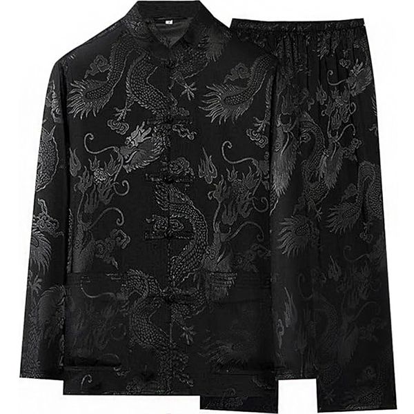 Kung Fu Uniform for Men Shirt Suit Wing Chun Tai Chi Training Cloth Suit