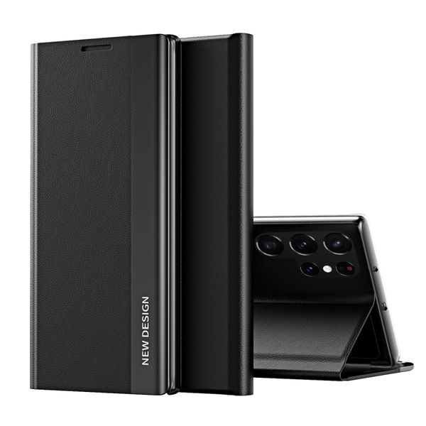 Magnetic Flip Leather Case/Holder Compatible with Samsung Galaxy S22 Ultra