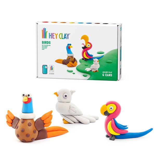 Hey Clay: Modelling Air-Dry Clay with Interactive App - Pheasant, Parrot, Dove