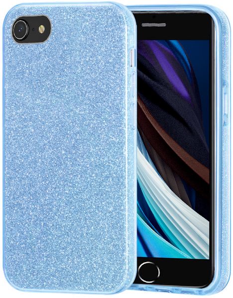 Tekron Glitter Sparkle Bling Case for iPhone SE / 8 / 7 - Blue