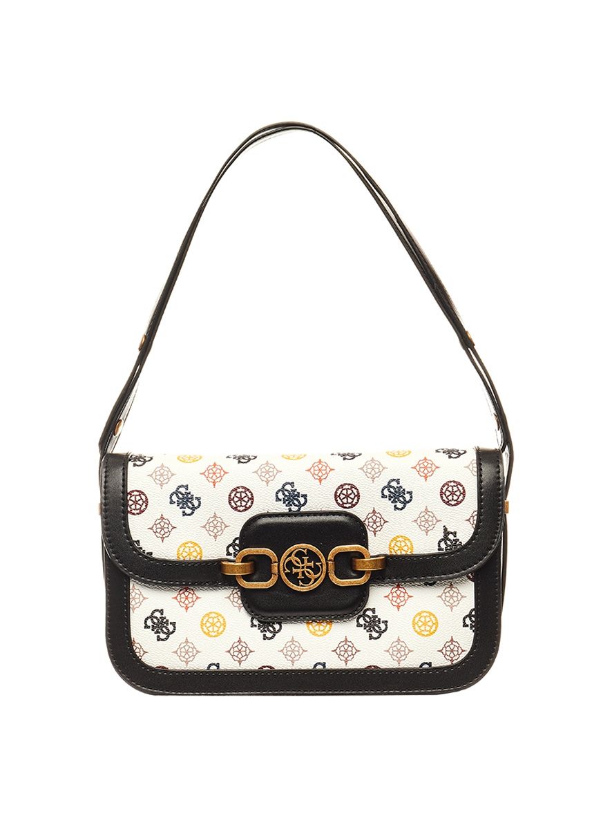 Guess Hensely Shoulder Bag White Logo Print Buy Online in South