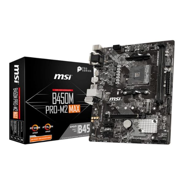 Msi B450M Pro-M2 Max Amd Am4 M-Atx Gaming Motherboard