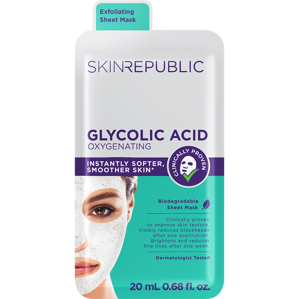 Skin Republic Glycolic Acid Oxygenating Face Mask Sheet