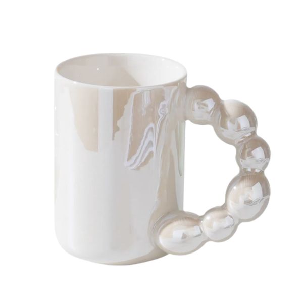 380ML INS Style Colorful Pearl Glaze Ceramic Mug Coffee Mug