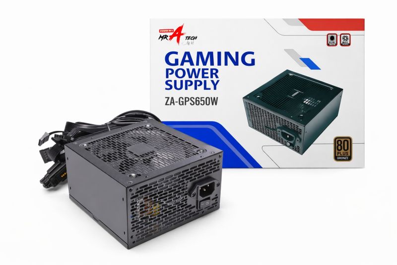 650W Gaming Power Supply - 80 PLUS Bronze High Efficiency PSU