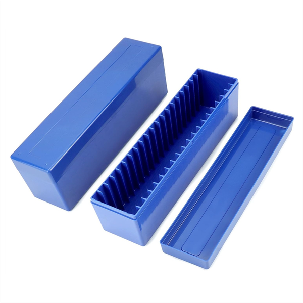 2Pcs Coin Slab Storage Box Compatible with 20 Slab Coin Holders,Blue