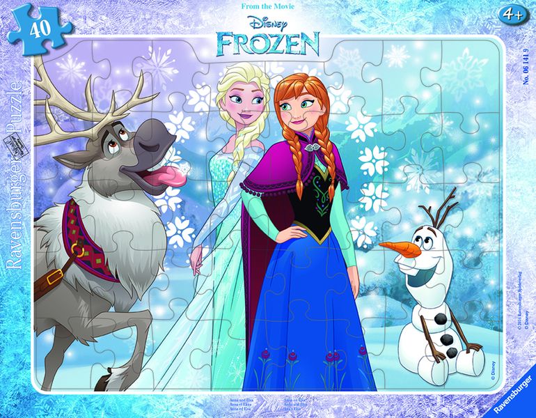 Ravensburger Frame Puzzle 40 Piece - Frozen Anna &amp; Elsa