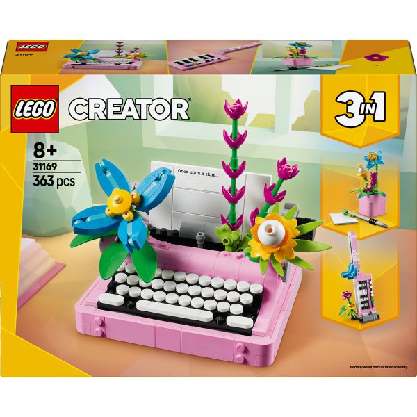 LEGO® Creator 3in1 Typewriter with Flowers Toy Playset 31169