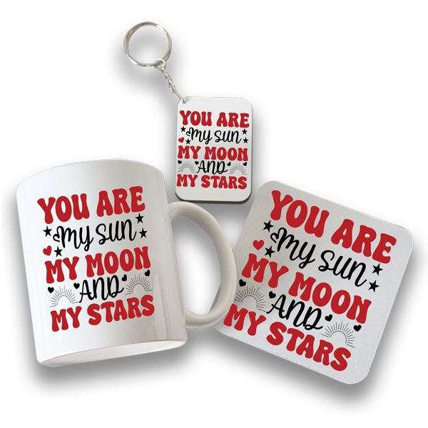 Valentine /Anniversary Gifts His/her - You are my Sun, My Moon and My Stars