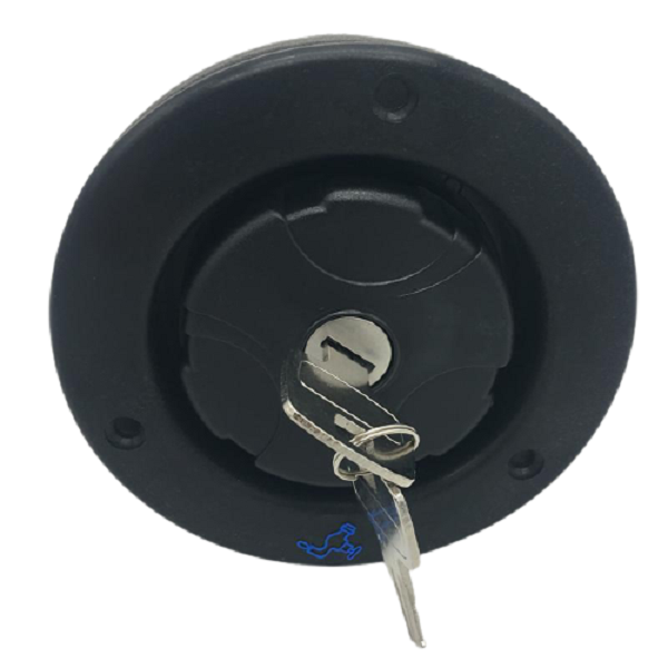 Water Neck Filler with Springloaded Cap and Key