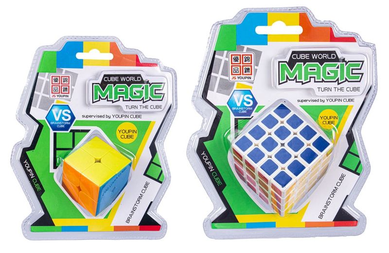3D Puzzle Set - 2x2 Magic Cube &amp; 4x4 Magic Cube