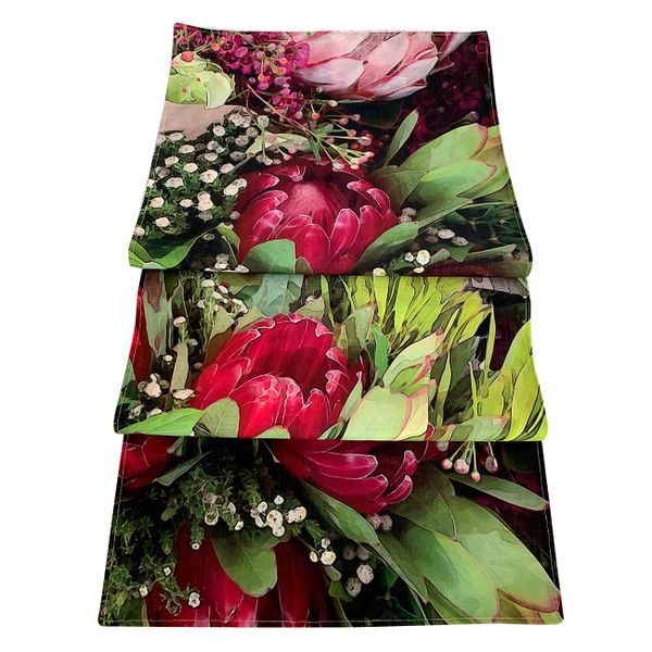 I Love it Here - Fynbos Red Table Runner