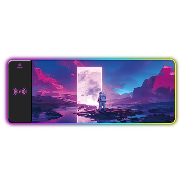 Mouse Pad Desk Mat LED RGB Gaming Keyboard Pad Wireless charging