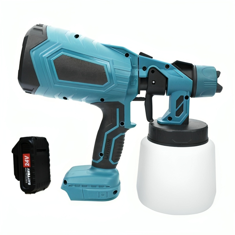 1000ML Portable Rechargeable Cordless 18V Battery Paint Spray Gun ...