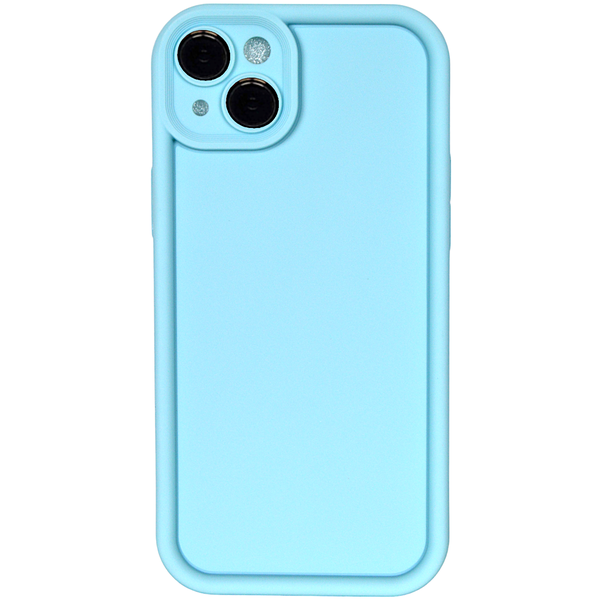 Light Blue - Phone Case with Bubble Edge &amp; Pro Camera - Iphone 14 Plus