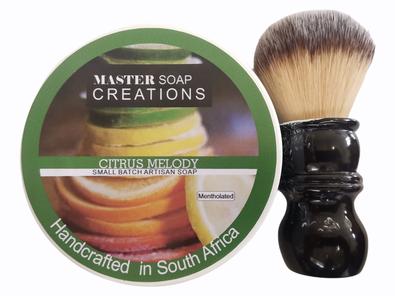 Shaving Soap &amp; Shaving Brush Combo Citrus Melody