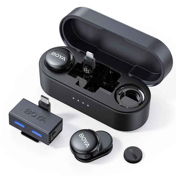 Boya BOYALINK 3-01 Button-Sized 2.4Ghz Wireless Microphone System with Case
