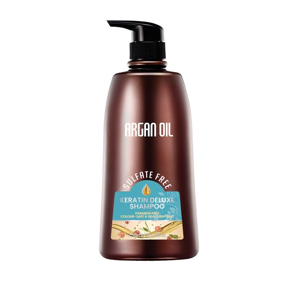 Revitalize: Keratin Deluxe Argan Oil Shampoo, 750ML