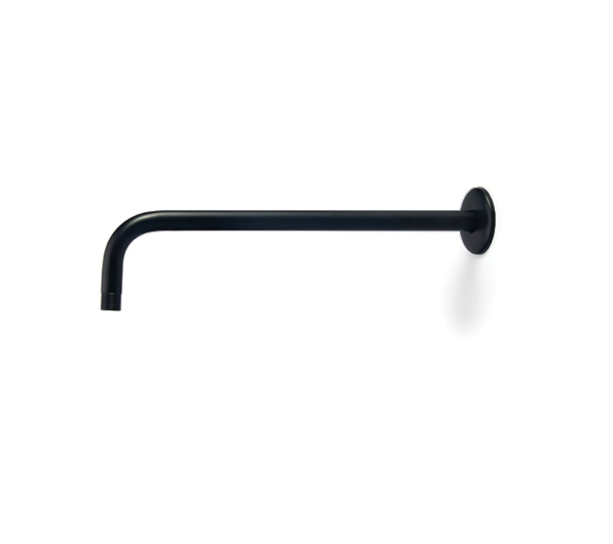 Extended Round Shower Arm - Black - 350mm